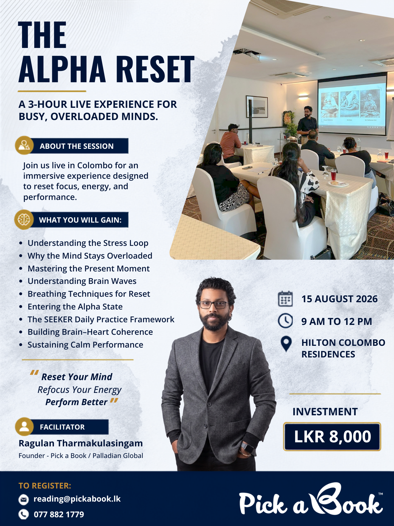 The Alpha Reset — Register & Pay | Pick a Book